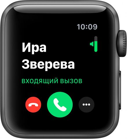 Apple Watch Nike+ Series 3, 42 мм, алюминий цвета «серый космос», спортивный ремешок Nike цвета «антрацитовый/чёрный»— фото №2