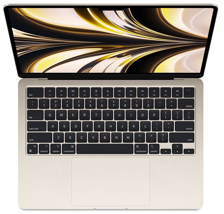 2022 Apple MacBook Air 13.6″ сияющая звезда (Apple M2, 8Gb, SSD 256Gb, M2 (8 GPU))— фото №1