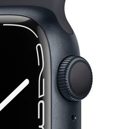 Apple Watch Series 7 GPS 41mm (корпус - темная ночь, спортивный ремешок цвета тёмная ночь, IP67/WR50)— фото №2