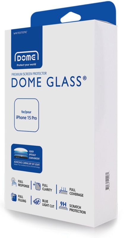 Защитное стекло Whitestone Dome glass для iPhone 15 Pro— фото №1