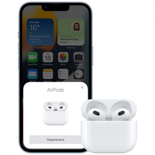 Беспроводные наушники Apple AirPods 3 (2021) Lighting Charging Case, белый— фото №5