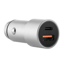 Зарядное устройство автомобильное uBear Ride Car Charger, 20Вт, серый— фото №3