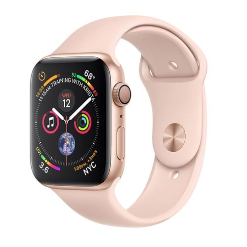 Apple Watch Series 4 (MU692RU/A) - 40 мм, золотистый алюминий, спортивный браслет цвета &quot;розовый песок&quot;— фото №0