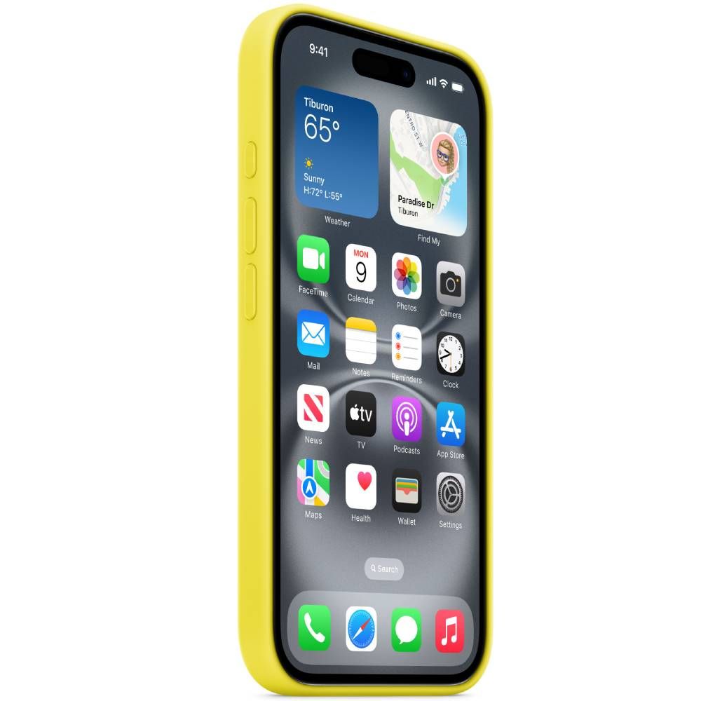 Чехол-накладка Apple Silicone Case для iPhone 16 Plus, силикон, желтый— фото №1