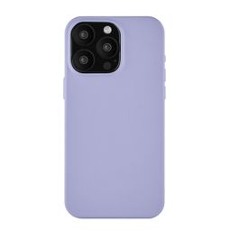 Чехол-накладка uBear Capital Case для iPhone 15 Pro, кожа, лавандовый— фото №0