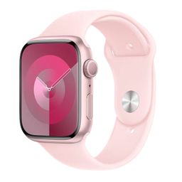 Apple Watch Series 9  (корпус - розовый, 45mm ремешок Sport Band розовый, размер M/L)— фото №0