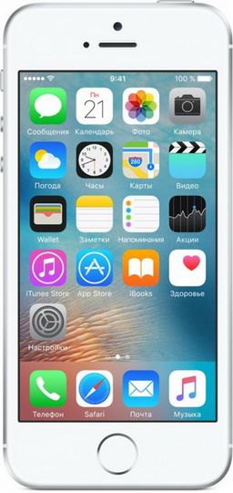 iPhone SE 128Gb, серебристый— фото №1