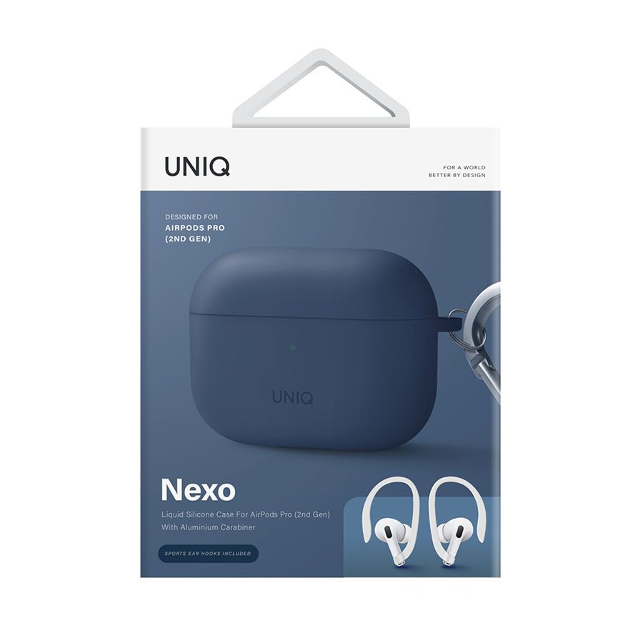 Чехол Uniq NEXO синий, для AirPods Pro 2— фото №3