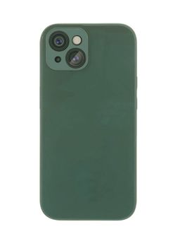 Чехол-накладка VLP Glaze Case для iPhone 15, полиуретан, темно-зеленый— фото №0