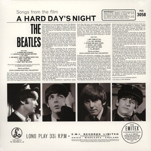 Виниловая пластинка The Beatles - A Hard Day's Night (2012)— фото №1