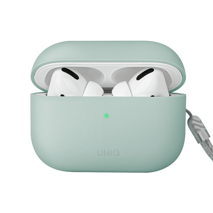 Чехол Uniq LINO мятный, для AirPods Pro 2— фото №0