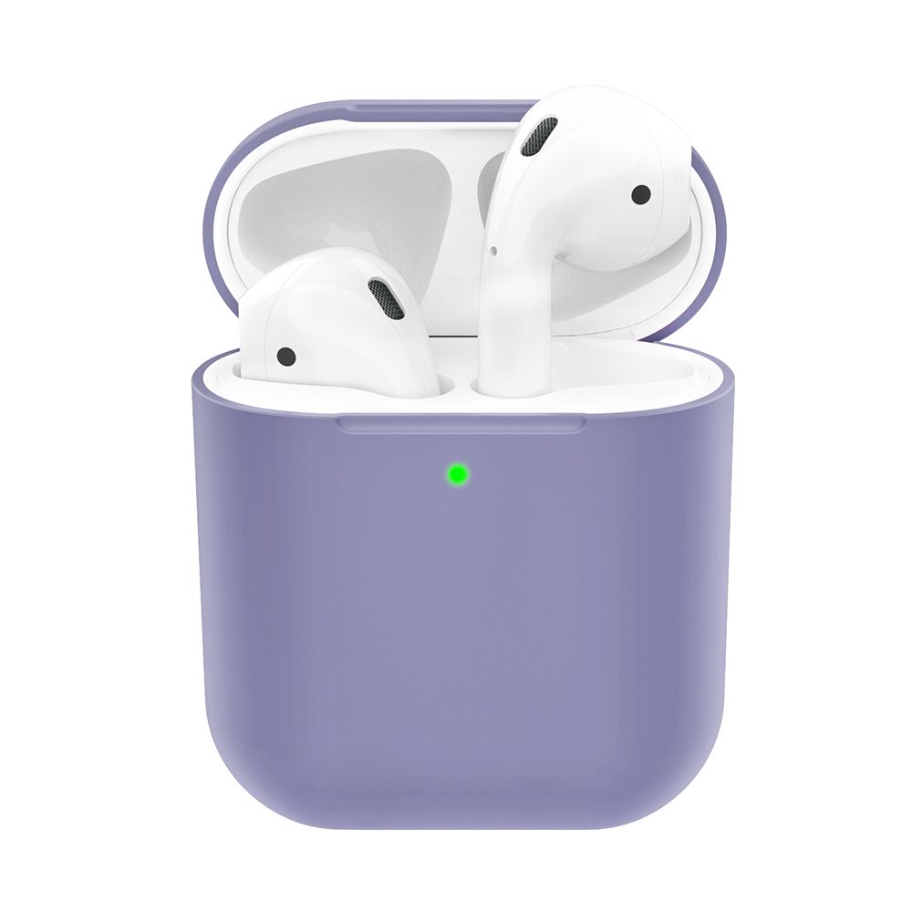 Силиконовый чехол Deppa Ultra Slim для AirPods, серая лаванда— фото №0