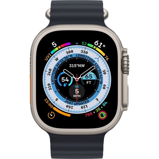 Apple Watch Ultra GPS + Cellular 49mm (браслет Ocean Band темная ночь, IP6X)— фото №1