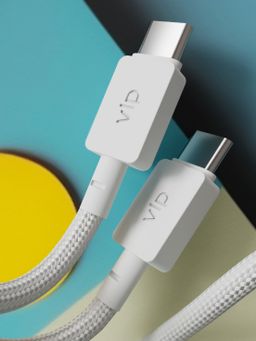 Кабель VLP Nylon Cable USB-C / USB-C, A, 100Вт  2м, черный— фото №3