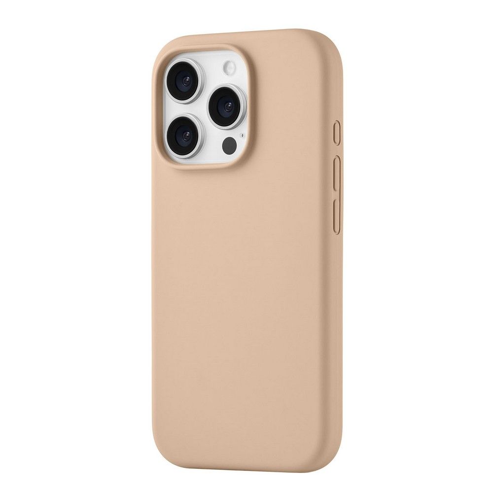 Чехол-накладка uBear Touch Mag Case для iPhone 16 Pro, силикон, латте— фото №0