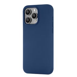 Чехол-накладка uBear Touch Mag Case для iPhone 15 Pro, силикон, темно-синий— фото №1