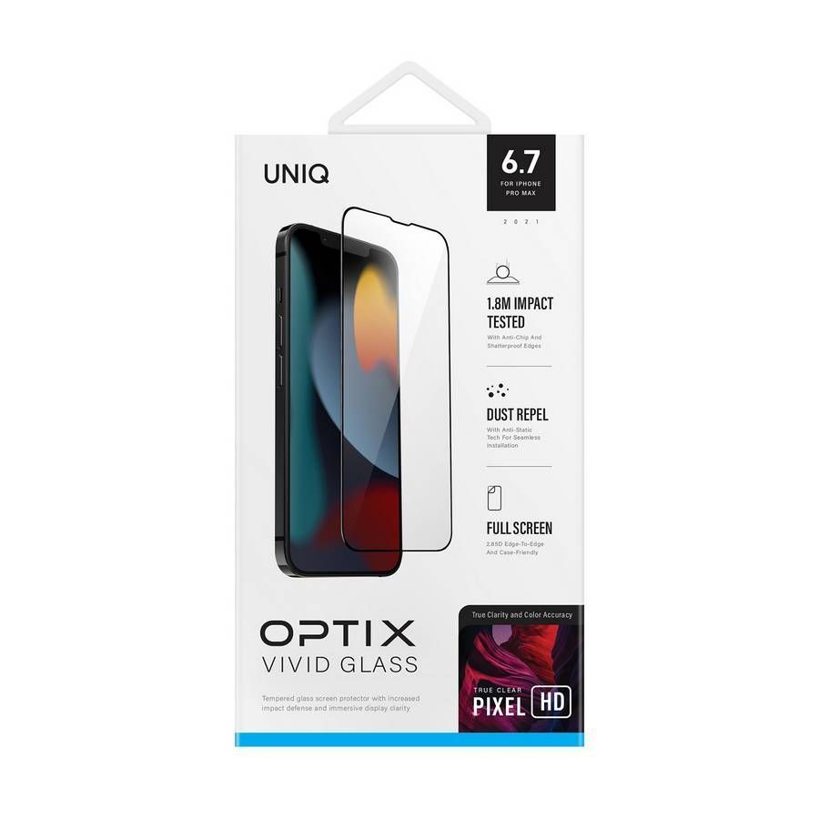 Защитное стекло Uniq Optix Vivid Clear 2.85D для iPhone 13 Pro Max— фото №1