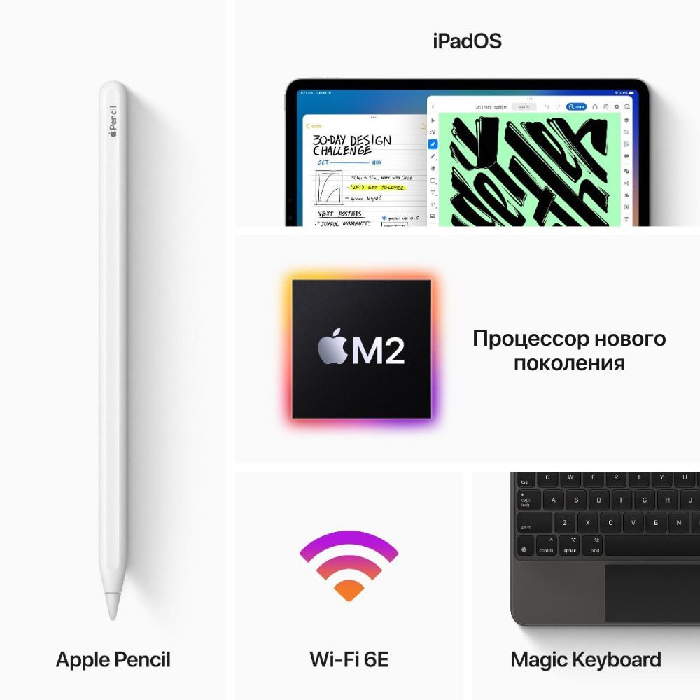 2022 Apple iPad Pro 12.9″ (2048GB, Wi-Fi, серый космос)— фото №6