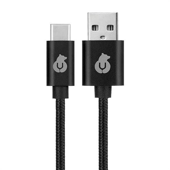 Кабель uBear Cord USB-C / USB-A, 2A, Вт  1,2м, черный— фото №0