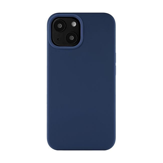 Чехол-накладка uBear Touch Mag Case для iPhone 13 mini, силикон, темно-синий— фото №0