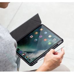 Чехол-книжка Uniq Moven для iPad 10.2″ (2019), полиуретан, серый— фото №1