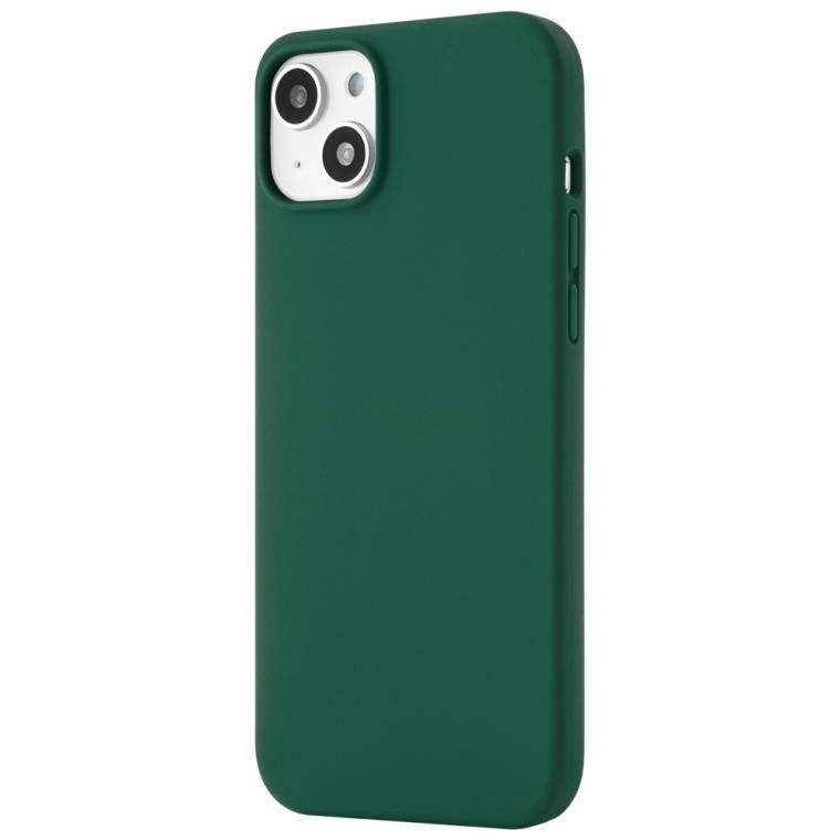 Чехол-накладка uBear Touch Mag Case для iPhone 14 Plus, силикон, зеленый— фото №0