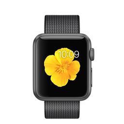 Apple Watch Sport (MMF62) - 38 мм, алюминий «серый космос», черный ремешок из плетёного нейлона— фото №1