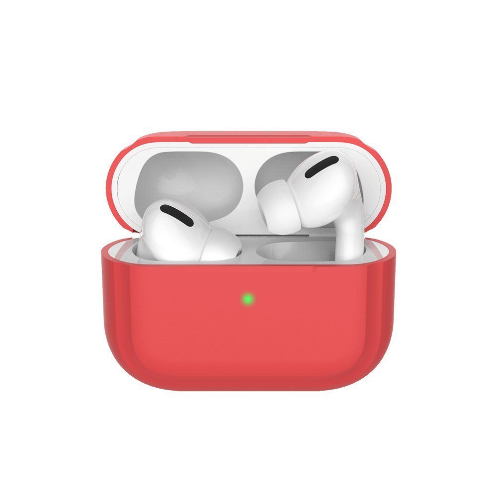 Силиконовый чехол Deppa для AirPods Pro, цвет: темно-красный— фото №0