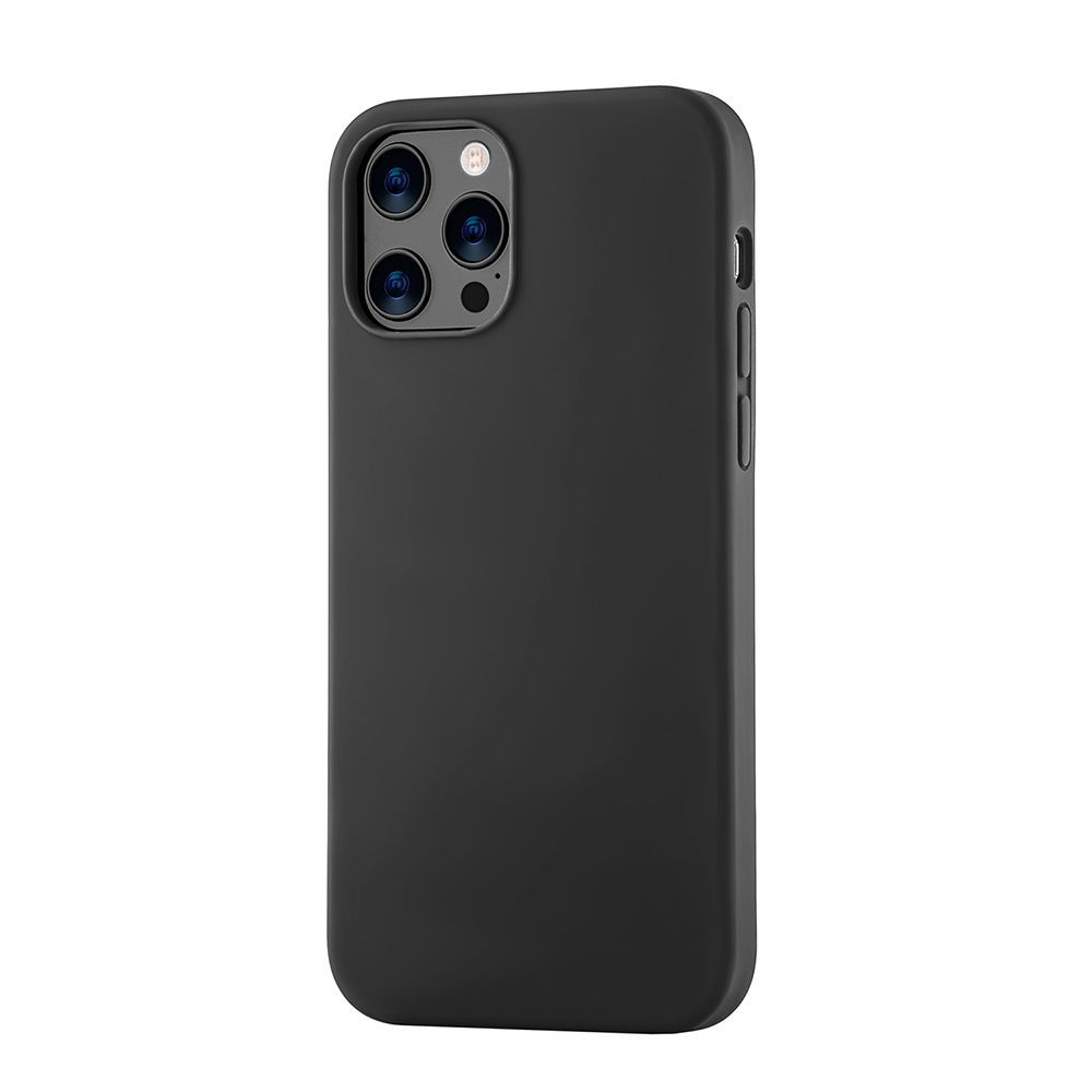 Чехол-накладка uBear Touch Case для iPhone 12 Pro Max, силикон, черный— фото №1