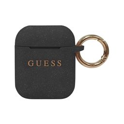 Чехол GUESS с кольцом для AirPods, чёрный— фото №0