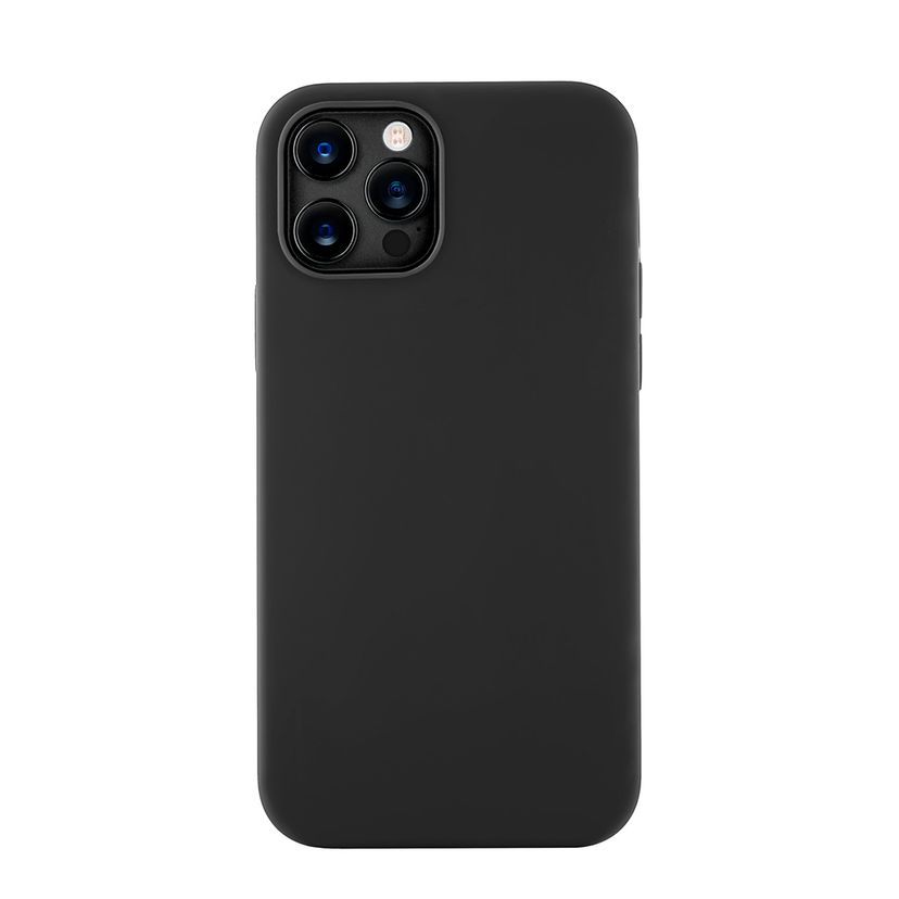 Чехол-накладка uBear Touch Case для iPhone 12 Pro Max, силикон, черный— фото №0