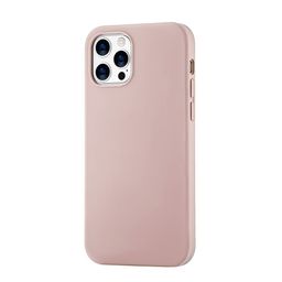 Чехол-накладка uBear Touch Case для iPhone 12 Pro Max, силикон, розовый песок— фото №1